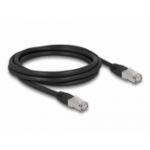 DeLOCK RJ45 Network Cable Cat.6A S/FTP PE Outdoor 2 m black