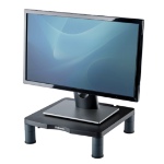 Fellowes Computer Monitor Stand with 3 Height Adjustments - Standard Monitor Riser with Cable Management - Ergonomic Adjustable Monitor Stand for Computers - Max Weight 27KG/Max Size 21" - Graphite