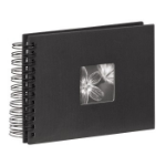 Hama Spiral Album "Fine Art", black, 17x22/50 photo album 10 x 15, 13 x 18