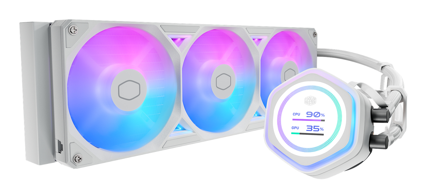 Cooler Master MasterLiquid Atmos II 360 LCD White Processor Liquid coo
