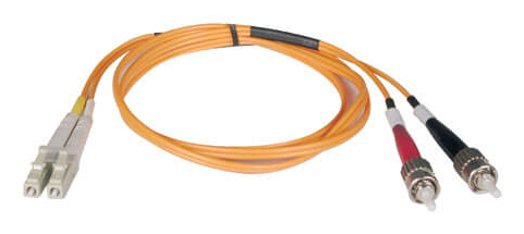 Tripp Lite N518-15M Duplex Multimode 50/125 Fiber Patch Cable (LC/ST).
