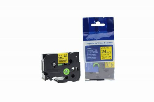 CTS Compatible Brother P-Touch TZe-651 Black on Yellow also for TZ-651 Label Cassette