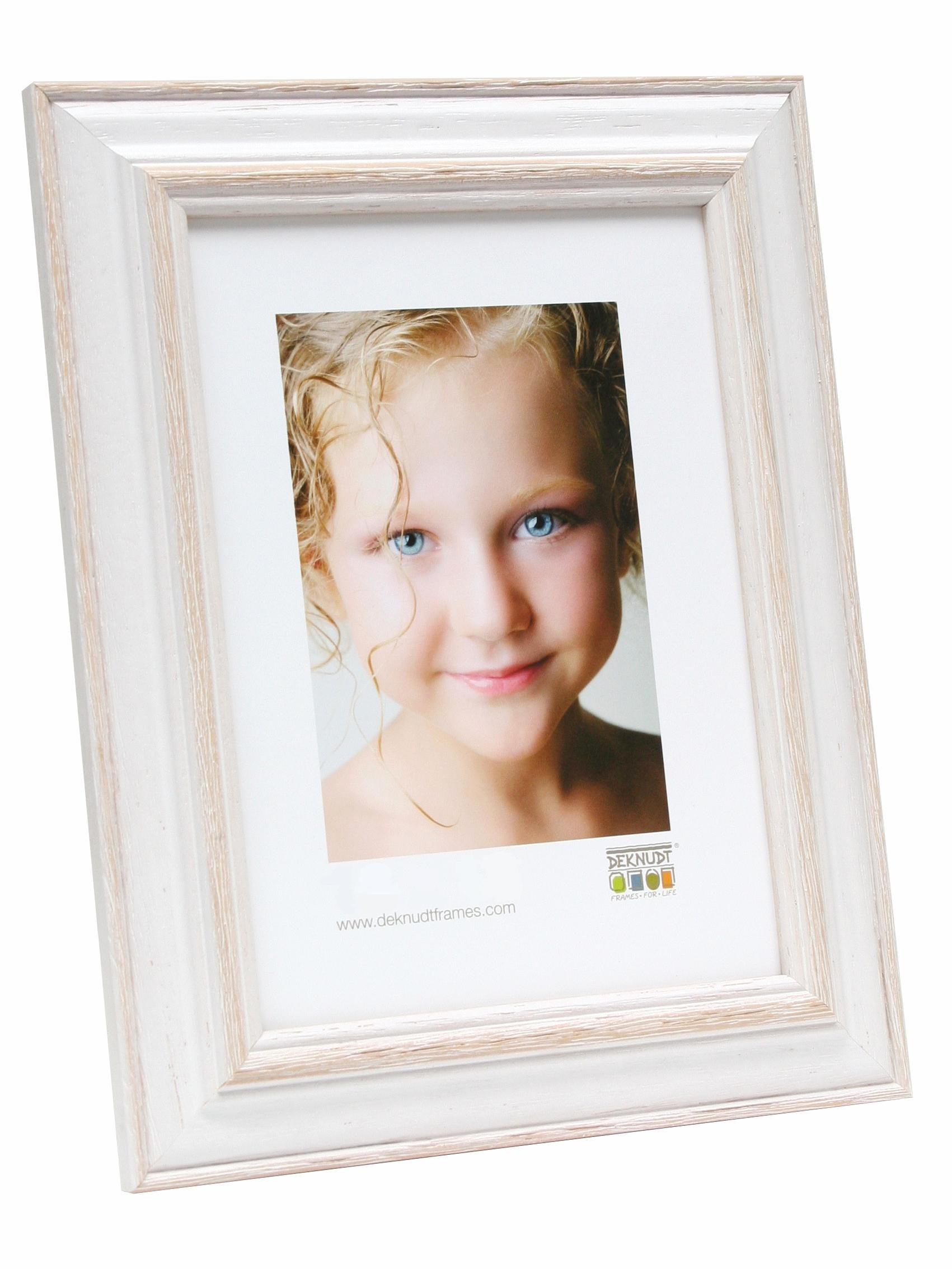 Image of Deknudt S221H1 - Wood - Beige - White - Single picture frame - 10...