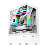XZEAL Gabinete Xzeal X-Zynergy M-ATX/ITX XZGAZNY1W Espacios PCI 4 espacios de expansión RGB - BLANCO