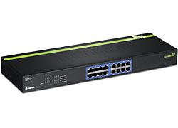 Image of Trendnet TEG-S16G network switch Unmanaged Black