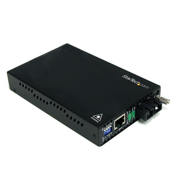 Image of StarTech.com 10/100 Mbps Single Mode Fiber Media Converter SC 30 km