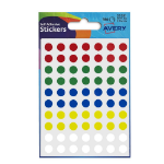 Avery Coloured Label Round 8mm Diameter Assorted Colours (Pack 10 x 560 Labels) 32-291