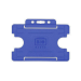 BioBadge Mid Blue Open Faced Holders Landscape - Pack of 100