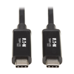 Tripp Lite MTB3-01M5-5A-B Thunderbolt 3 Passive Cable (M/M) - 20 Gbps, 5A 100W Power Delivery, 4K/60 Hz, 1.5 m (5 ft.), Black