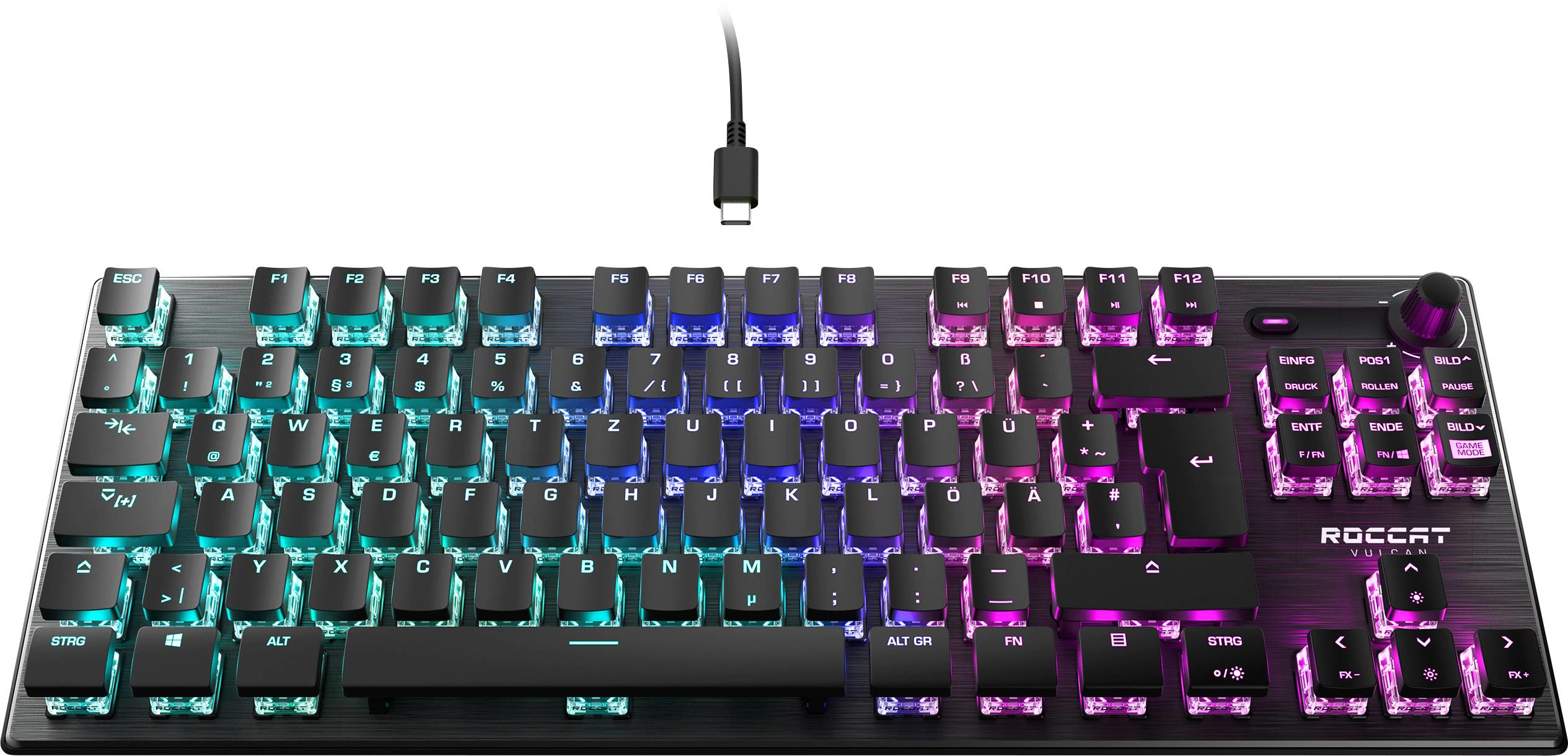 Image of Turtle Beach ROCCAT Vulcan TKL - USB - Mechanical - QWERTZ - RGB...