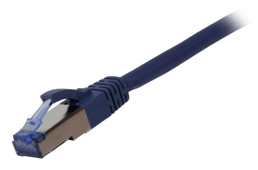EU Product - Patchkabel RJ45 Cat6a 500Mhz blau S-STP S/FTP AWG26 LSZH - Cable - Network thumbnail