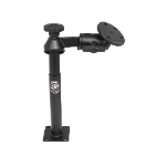 RAM Mounts Tele-Pole with 8" & 9" Poles, Single Swing Arm & Large Round Plate