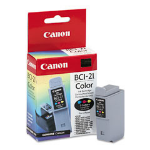 Canon 0955A002/BCI-21C Ink cartridge color, 100 pages ISO/IEC 24711 15ml for Canon BJC 4000/5100/5500/Fax B 180/Fax B 230 C