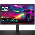 GIGABYTE M32U 31.5" 4K UHD Arm Edition Gaming Monitor - 3840 x 2160, 144Hz, 1ms, 350 cd/m², FreeSync Premium Pro, Display HDR400, HDMI 2.1, Displayport 1.4