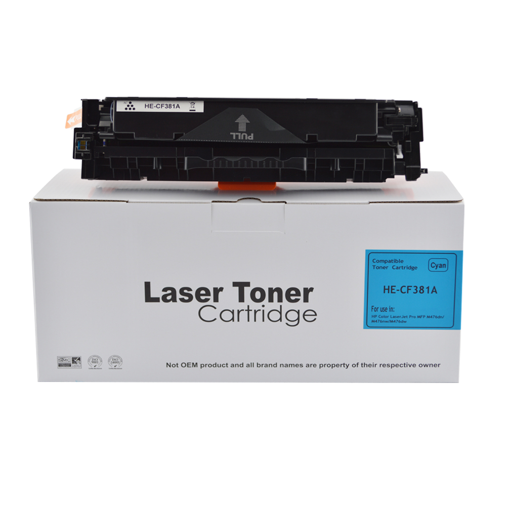 CTS Wholesale Compatible HP LJ Pro M476 CF381A Cyan Toner also for 312A