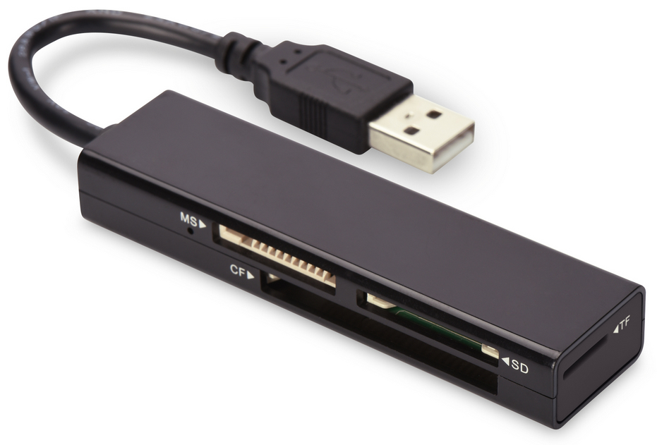Image of Ednet 85241 card reader USB 2.0 Black
