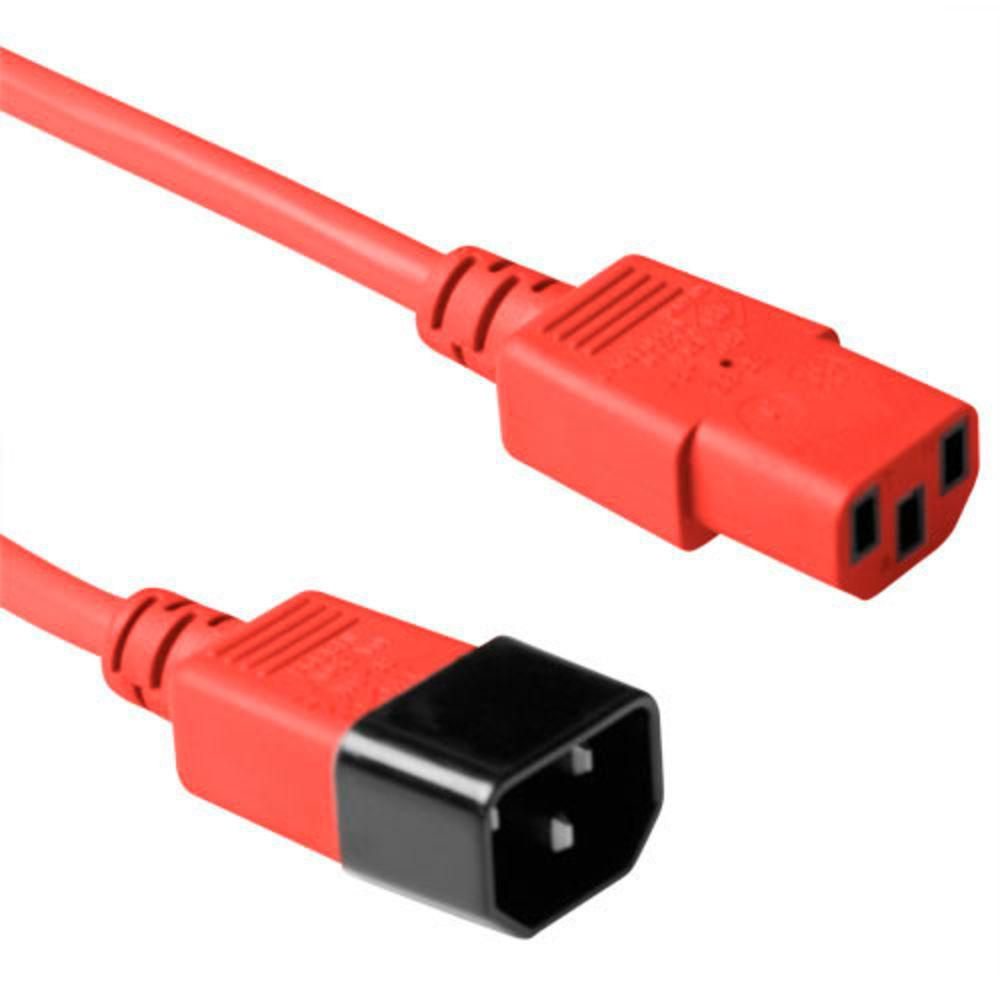 Microconnect Women's Red Pe1413r18 Power Cable 1.8 M C13 Coupler C14 Coupler