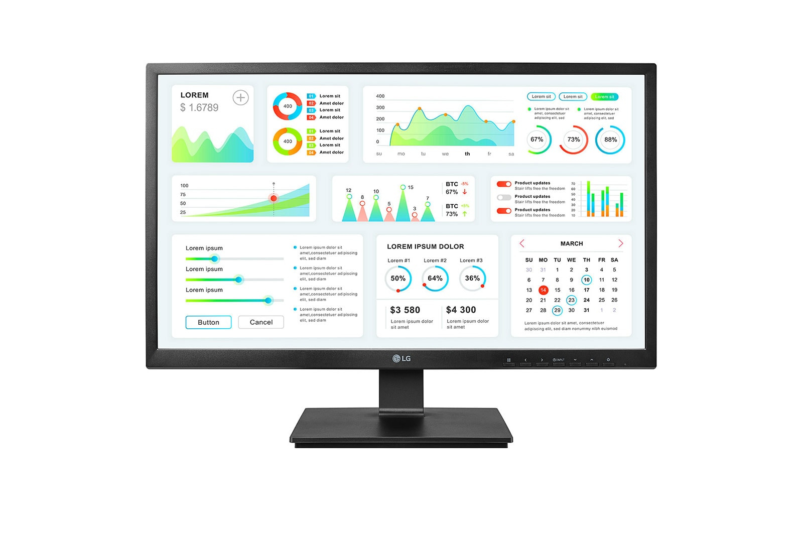 LG 24CK550Z-BP computer monitor 60.5 cm (23.8") 1920 x 1080 pixel