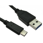 Cables Direct USB3C-921H USB cable USB 3.2 Gen 1 (3.1 Gen 1) 0.5 m USB A USB C Black