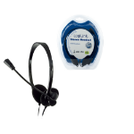 LogiLink Stereo Headset Earphones with Microphone Head-band Black