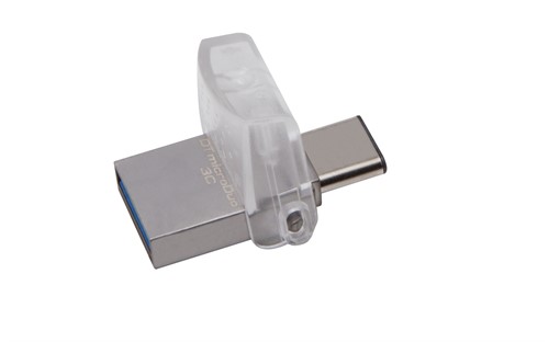 Kingston Technology DataTraveler microDuo 3C 128GB USB flash drive USB Type-A / USB Type-C 3.2 Gen 1 (3.1 Gen 1) Silver