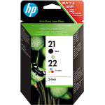 HP SD367AE/21+22 Printhead cartridge multi pack black + color, 2x360 pages ISO/IEC 24711 190pg + 165 pg Pack=2 for HP DeskJet F 370/4135/3910/OfficeJet J 5500/OfficeJet 4315