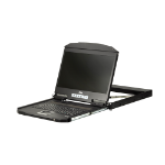 ATEN CL3700NW rack console 47 cm (18.5") 1920 x 1080 Pixels Metaal, Kunststof Zwart 1U