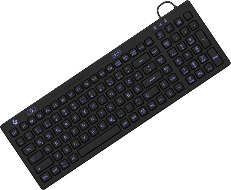 KeySonic KSK-6031INEL-B (DE) keyboard Industrial USB QWERTZ German Black