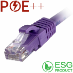 Cablenet 1m Cat6 RJ45 Violet U/UTP LSOH 24AWG Snagless Booted Patch Lead (PK 100)