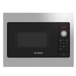 Bosch Serie 2 BFL523MS3B microwave Black, Stainless steel Solo microwave Built-in 20 L 800 W