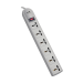 Tripp Lite SUPER6OMNID surge protector Gray 6 AC outlet(s) 220-250 V 70.9" (1.8 m)