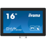 iiyama ProLite TF1615MC-B1 écran plat de PC 39,6 cm (15.6") 1920 x 1080 pixels Full HD Écran tactile Noir