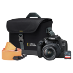Canon EOS 2000D Camera Kit 18-55mm IS Lens, Sandisk 32GB Lowepro Bag Neck Strap