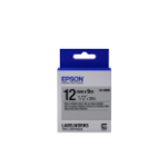 Epson Metallic Tape - LK-4SBM Metallic Blk/Siv 12/9