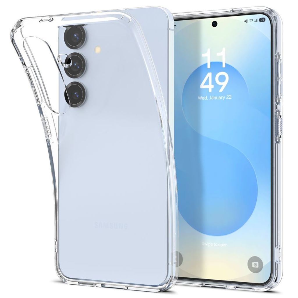 EU Product - Liquid Crystal Case for Samsung Galaxy S25 - Transparent thumbnail