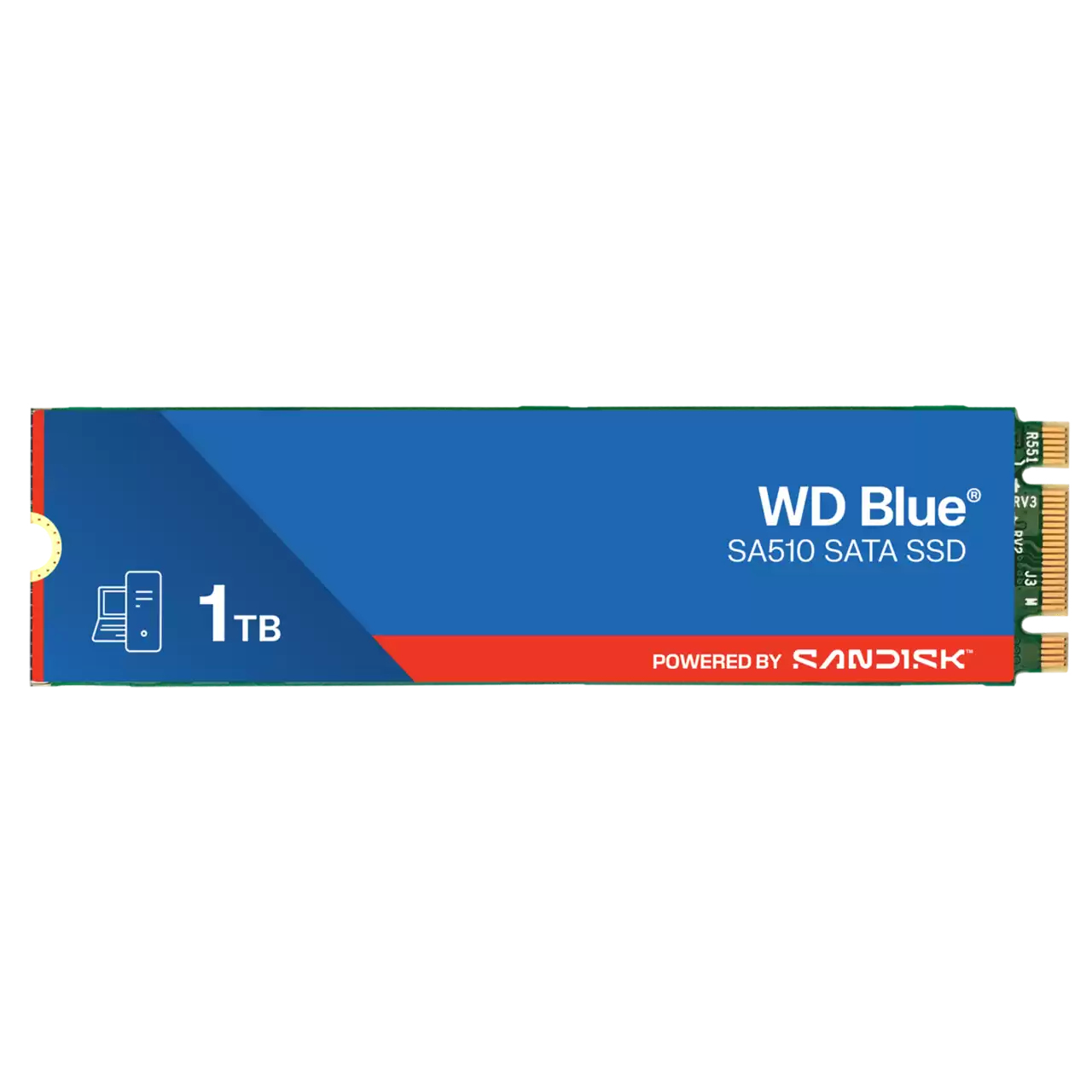 Western Digital Blue WDS100T3B0B-00AXS0 internal solid state drive 1 TB M.2 Serial ATA 3D NAND