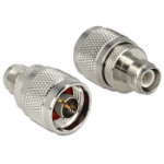 DeLOCK 88854 tussenstuk voor kabels RP-TNC Nikkel