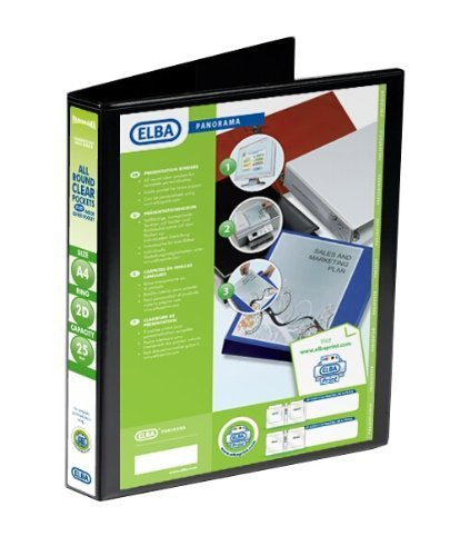 Image of Elba 400008411 ring binder A4 Black