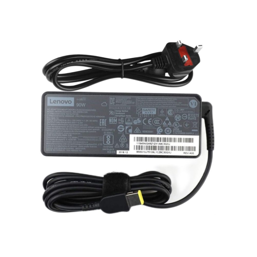 Lenovo 5N0483 90W Slim Tip AC Adapter with UK Plug