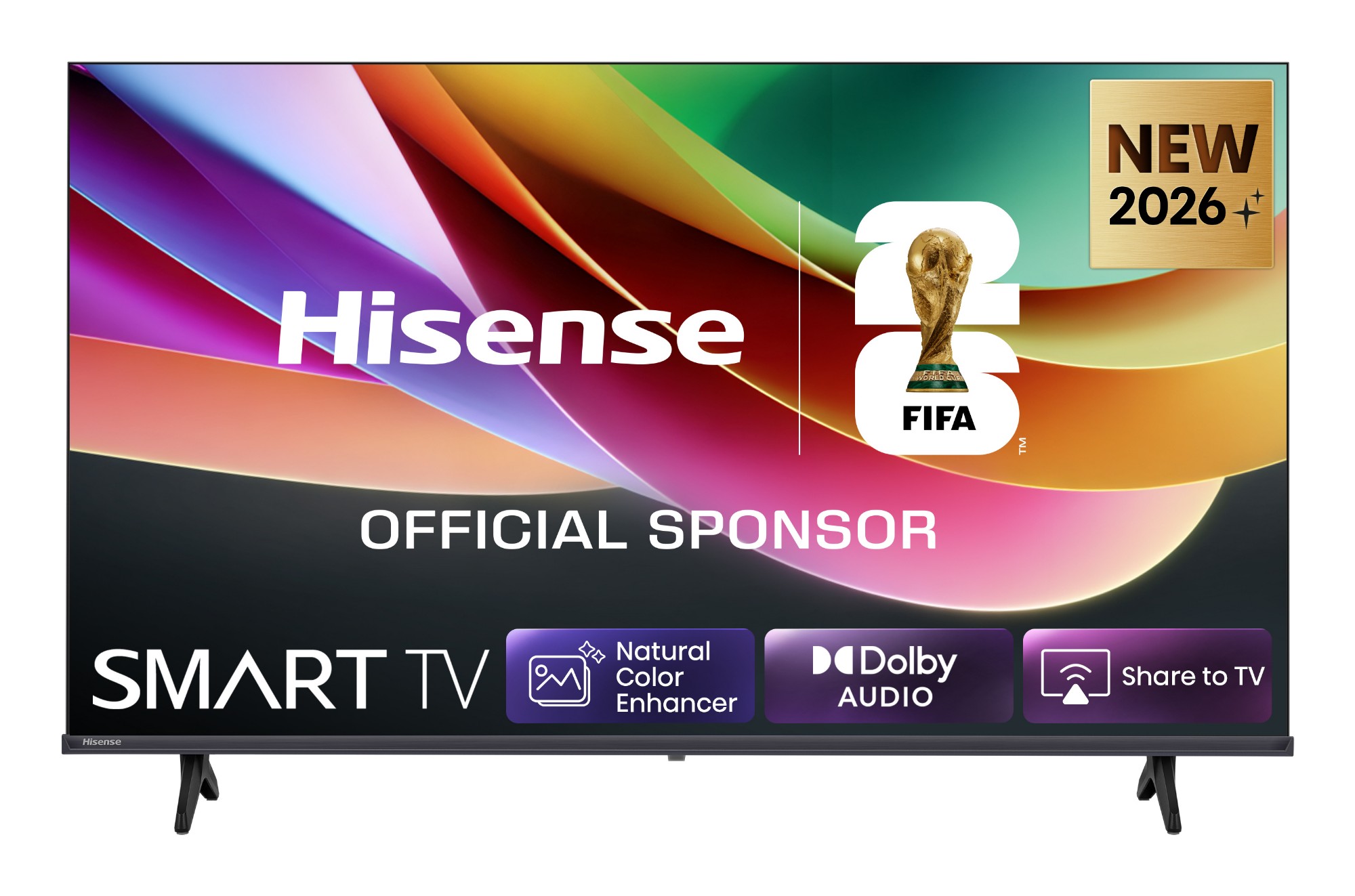 Hisense 40A4STUK TV 101.6 cm (40") HD Smart TV Wi-Fi Black