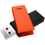 Emtec C350 Brick USB flash drive 128 GB USB Type-A 2.0 Black,Orange