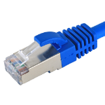 Cablenet 3m Cat5e RJ45 Blue U/UTP PVC 24AWG Flush Booted X over Patch Lead