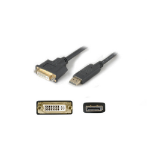 AddOn Networks DP2DVIA video cable adapter 7.87" (0.2 m) DisplayPort DVI Black