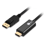 Siig CB-DP1Q12-S1 video cable adapter 70.9" (1.8 m) DisplayPort HDMI Black