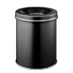 Durable 3305-01 15 L Round Steel Black