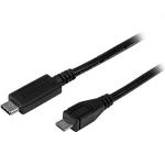 StarTech.com USB2CUB1M USB cable 39.4" (1 m) USB 2.0 USB C Micro-USB B Black