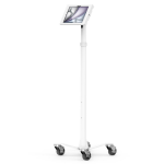 Compulocks iPad Air M2 11" (2024), Apex Enclosure Rolling Cart - Rise Freedom White