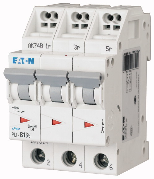 Eaton PLI-C16/3 circuit breaker Miniature circuit breaker Type C