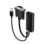 ALOGIC Portable VGA to HDMI Adapter with USB Audio & Resolution Support Up to 1080p