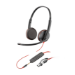 Poly Auriculares Blackwire 3225 estéreo USB-C + conector de 3,5 mm + adaptador USB-C/A (paquete)
